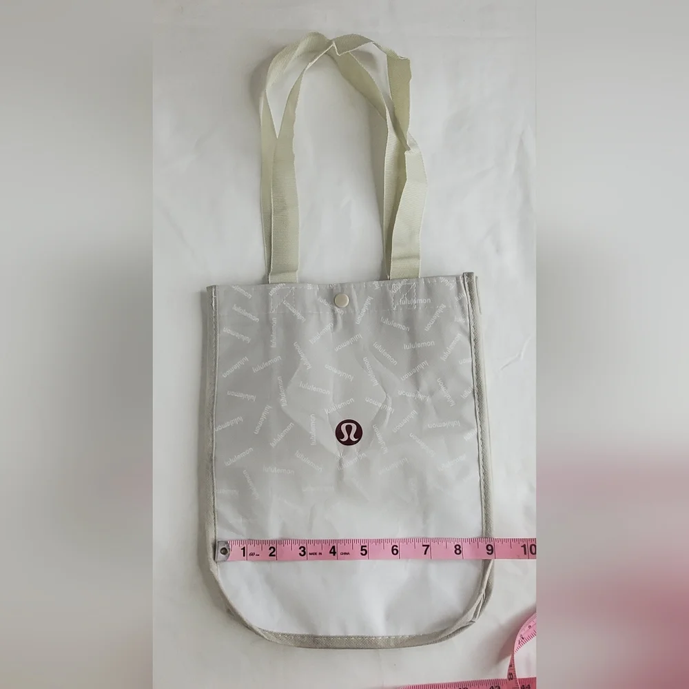 lululemon athletica Reusable Shopping Tote Bag Red Or White